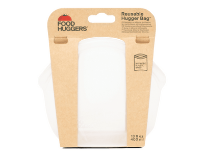 Food Hugger Borsa di stoccaggio riutilizzabile 400 ml Clear