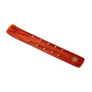 Star color rame - supporto per incenso in legno di mango per bastoncini - afbeelding 1
