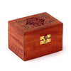 Caja de aceite esencial de madera de mango (para 6 botellas - Diseño 2)