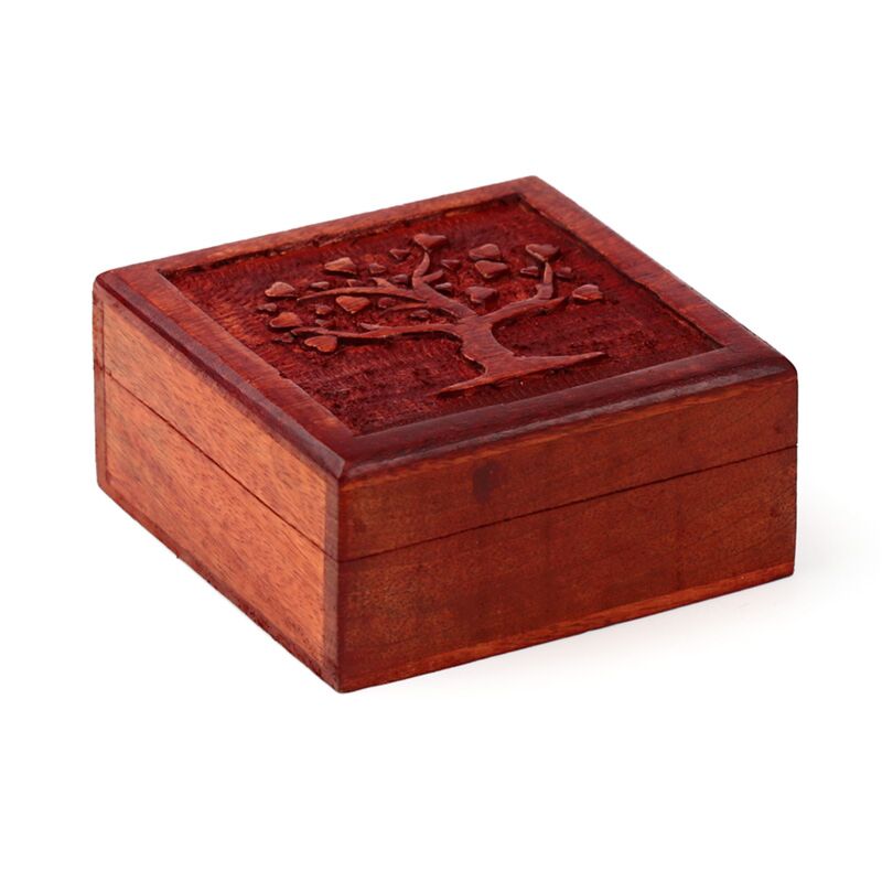 Caja de almacenamiento de madera de madera o vida de mango