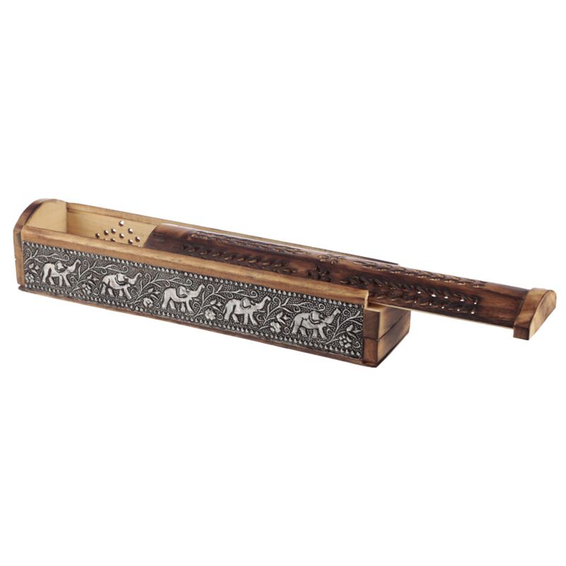 Supporto per elefanti in legno di mango cofano incredibile