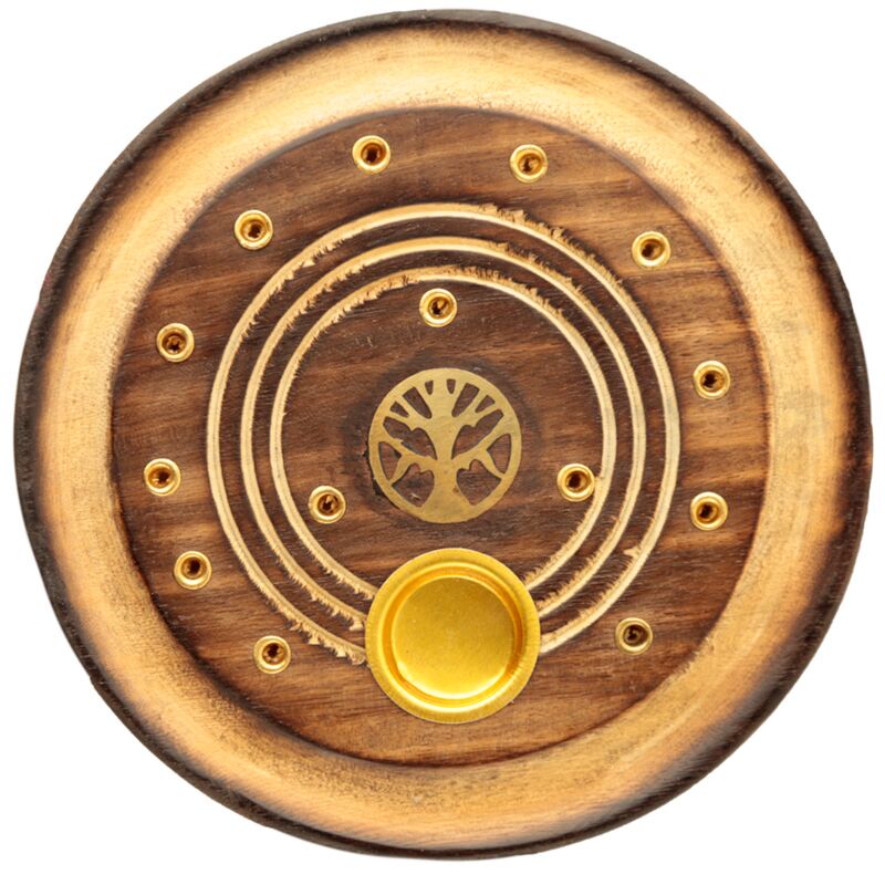 Mangowood Tree of Life attorno al titolare dell'incenso