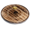 Mango hout ronde hamsa wierookhouder