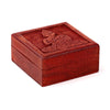 Caja de almacenamiento de Buda tailandés tallada con mango