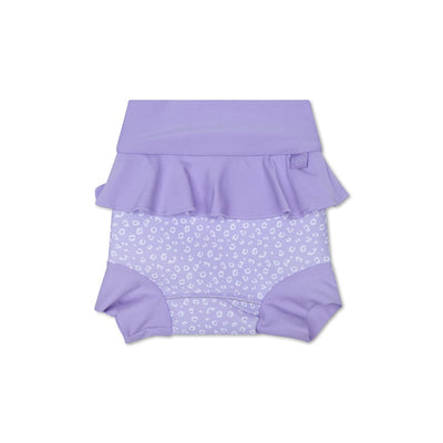 Leopard | lila neopreen zwemluier