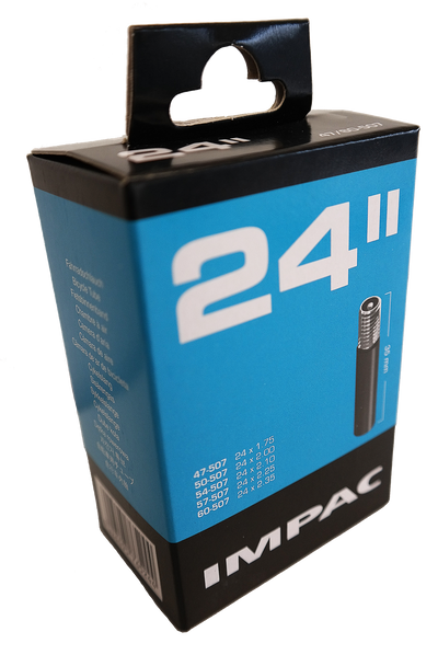 Impac inner tube (by Schwalbe) AV24 24x1.5 2.35 Etro 40 60-507, valve: Auto Schrader 35mm