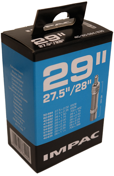 Tubo interno Impac (Schwalbe) DV19 28 29 pulgadas 40 60-622 635 40 mm