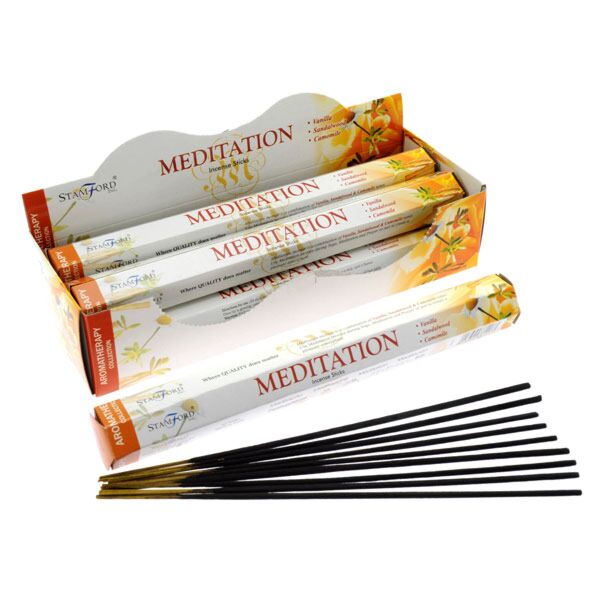 37117 Meditación - Sticks de incienso de Stamford Hex Aromatherapie