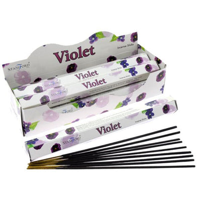 37104 VIOLETS - Sticchi di incenso esagonale Stamford Premium