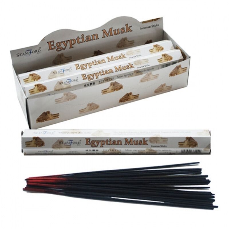 37144 Muschio Egiziano - Bastoncini di incenso esagonali Stamford Premium