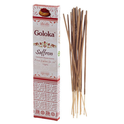 Saffron - Goloka Masala Inciense Sticks