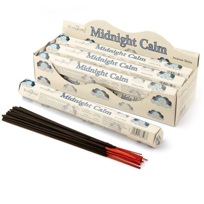 37528 Calma di mezzanotte - Sticchi di incenso esagonale Stamford Premium
