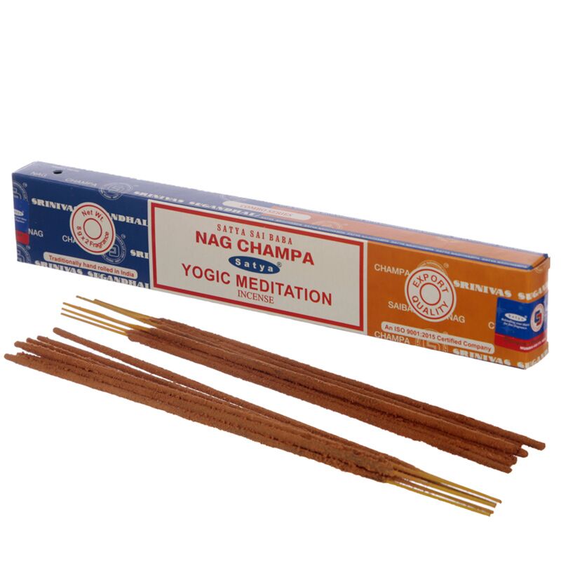 01342 Satya Nag Champa Yogi Meditation Wieker Sticks
