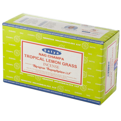 01366 Tropical Lemongrass - Satya Nag Champa Inciense Sticks