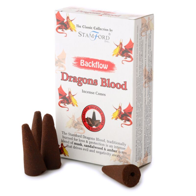 37424 Conos de incienso de Backflow de Stamford - Dragon Blood