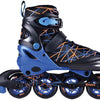 Pattini in linea Move: strisce nero blu (562410) misura 38 41