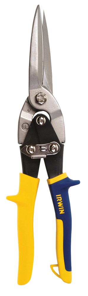 Tijeras para hojalatero Irwin largas 304, rectas, arcos grandes ir10504314n