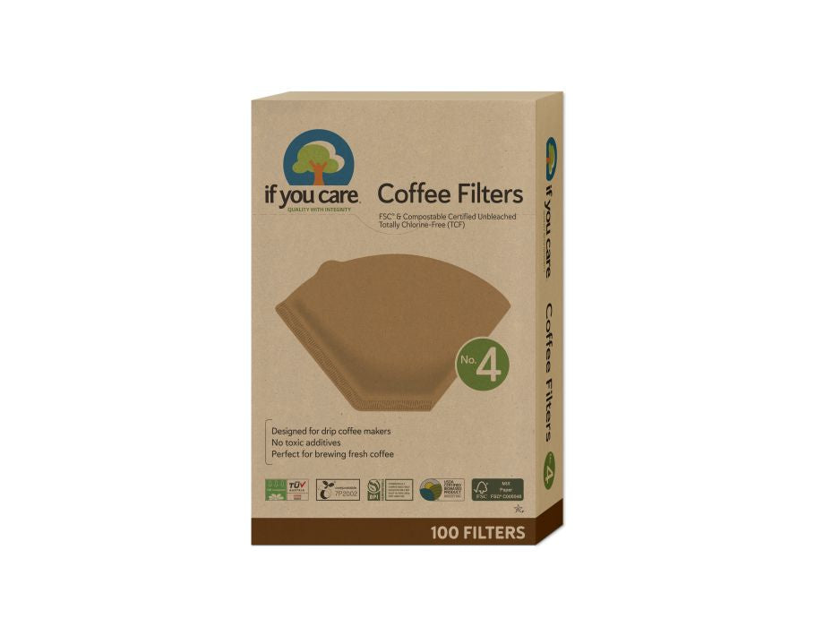 Si le importa los filtros de café no. 4 FSC sin blanquear, papel sin cloro 100º.