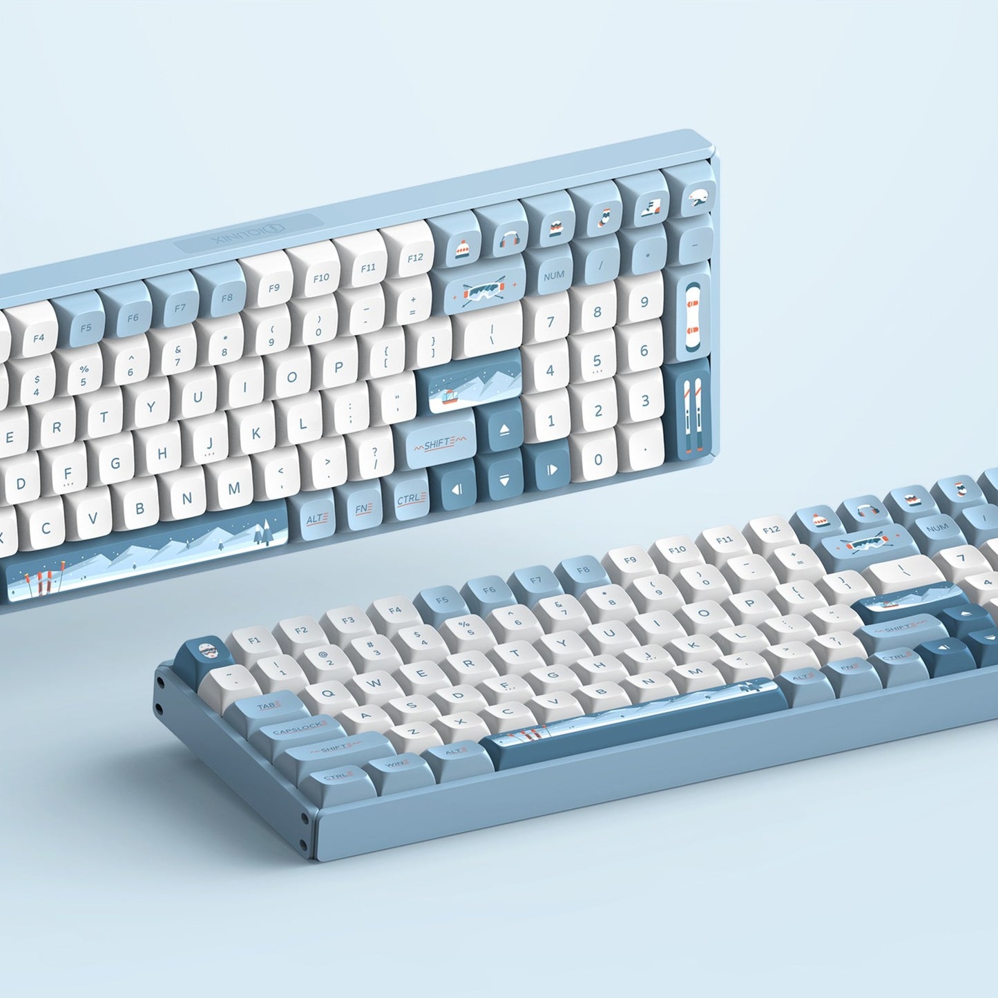 Teclado mecánico inalámbrico Iqunix F97 Wintertide