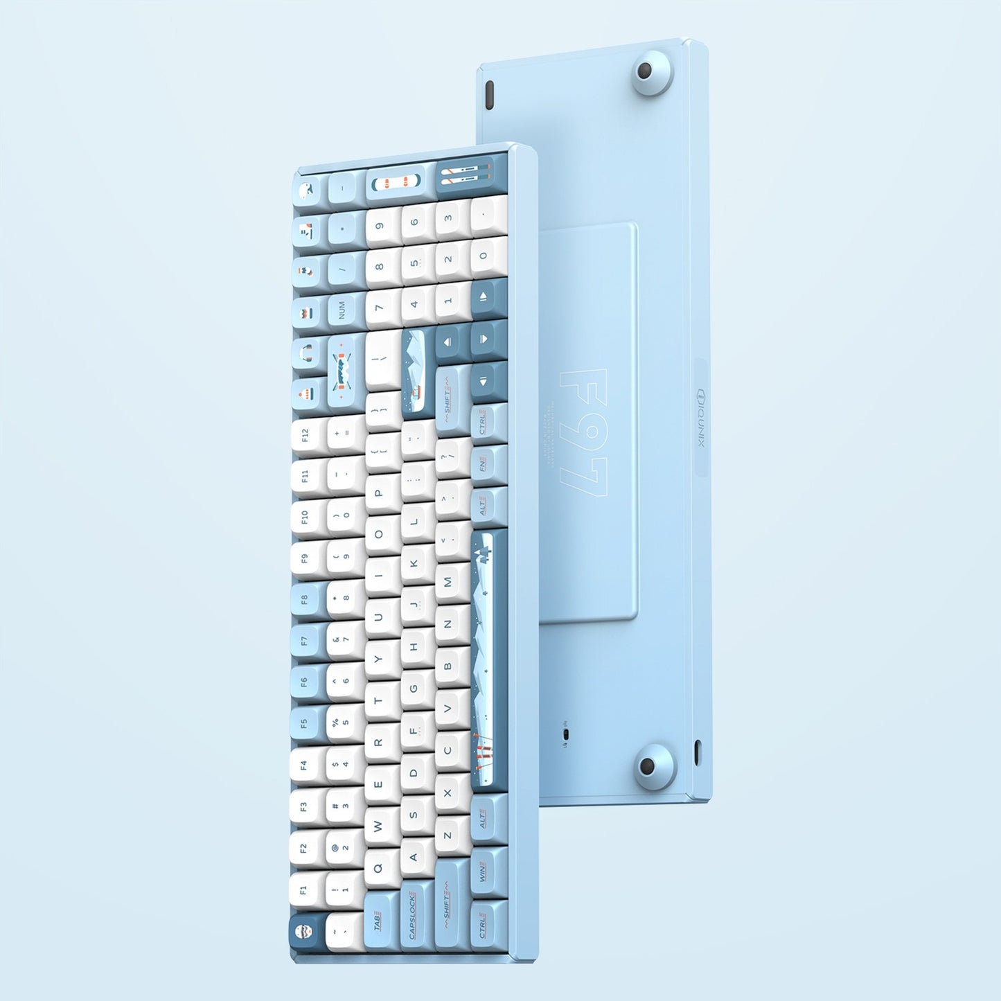 Teclado mecánico inalámbrico Iqunix F97 Wintertide