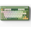 Iqunix og80 camping wireless mechanical keyboard, gaming toetsenbord (groen oranje, us lay-out, cherry mx red, rgb leds, 80% (tkl), hot-swappable, pbt, 2.4ghz | bluetooth 5.1 | usb-c)