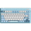 Iqunix og80 wintertide wireless mechanical keyboard, gaming toetsenbord (lichtblauw, us lay-out, cherry mx red, rgb leds, 80% (tkl), hot-swappable, pbt, 2.4ghz | bluetooth 5.1 | usb-c)