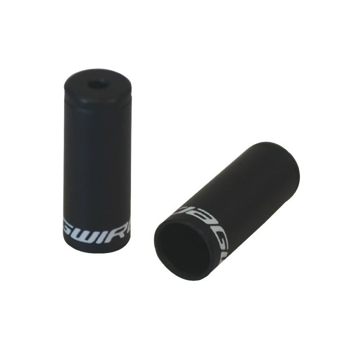 Tappi terminali Jagwire aperti - spostamento di 4 mm - lega (50 pezzi) - neri