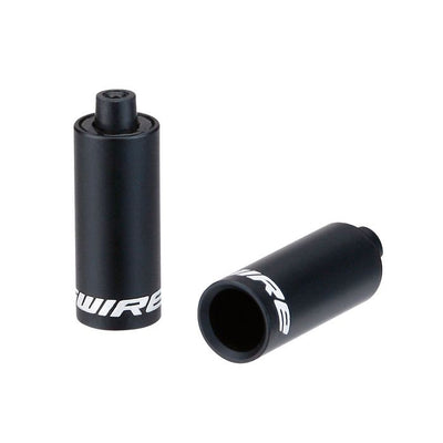 Jagwire end caps hooded - 4,5mm shift (braided) - alloy (30pcs) - black