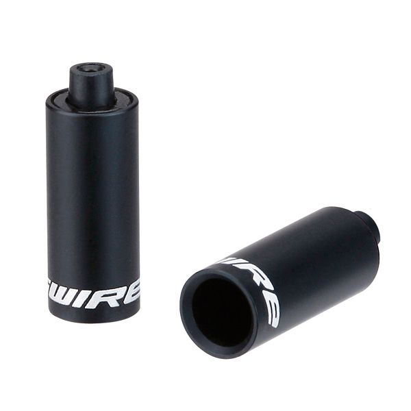 Tapas de extremo Jagwire con capucha - cambio de 4,5 mm (trenzado) - aleación (30 piezas) - negro