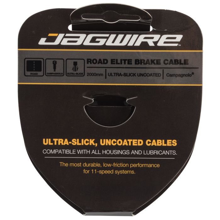 Cable de freno de carretera Jagwire - acero inoxidable ultra pulido pulido elite - 1,5x2000 mm - campagnolo