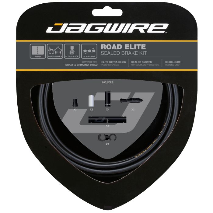 Jagwire road elite sealed brake kit - stealth black