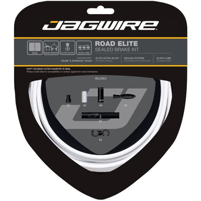 Kit de frenos sellados Jagwire road elite - blanco