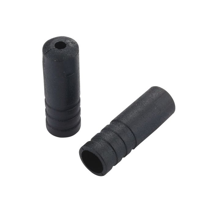 Cappucci terminali Jagwire aperti - spostamento di 4 mm - plastica (500 pezzi) - neri