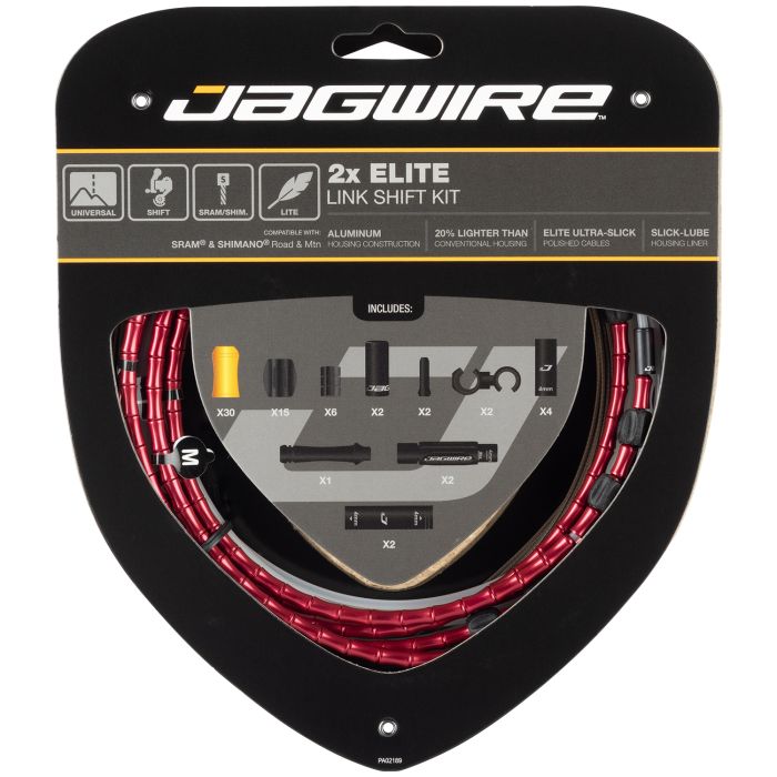 Kit cambio Jagwire 2x elite link - rosso