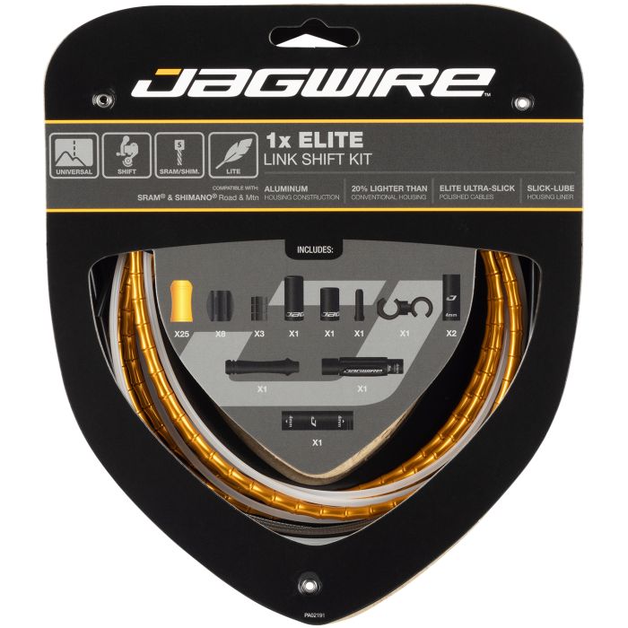 Kit cambio Jagwire 1x elite link - oro