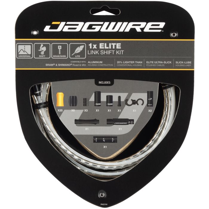 Jagwire 1x kit de cambio elite link - plateado