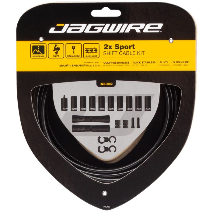 Jagwire 2x sport shift set | black