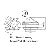 Jagwire frame plug pack - shimano di2 (2mm frame) (10pcs) - afbeelding 2