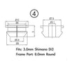 Jagwire frame plug pack - 4mm derailleur housing (2mm frame) (10pcs)