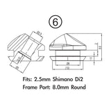 Jagwire frame plug pack - shimano ultegra di2 (2mm frame) (10pcs) - afbeelding 2
