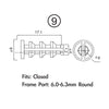 Jagwire frame plug pack - 4mm derailleur housing (10pcs)
