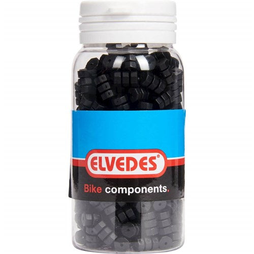 O-ring di gomma Elvedes per cavo dell'interruttore REM Ø1.1-1,5 mm nero (barattolo con 250 pezzi)