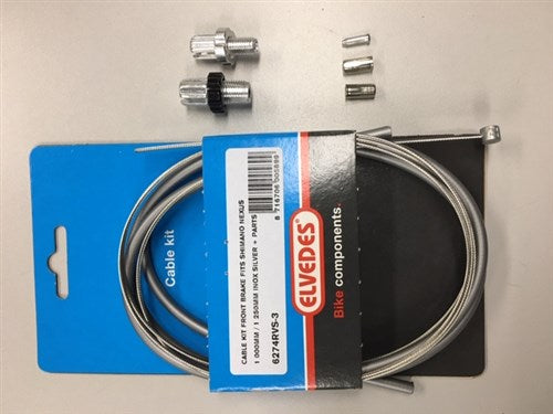 Elvedes v-remkabel nexus zilver rvs
