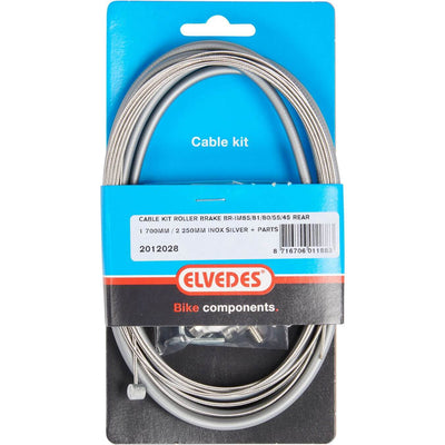 ELVEDES Kabelset Rollerbrake Brim85 55 45 Achterzijde Zilver