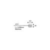 Elvedes Cable interior 3000 mm 49 acero inoxidable para el divisor de cable 22017145