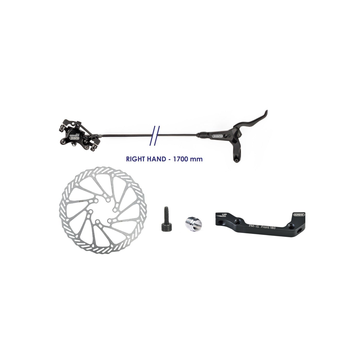 Sistema de freno de disco Elvedes hidr. 160mm HP4000 derecho 2018107