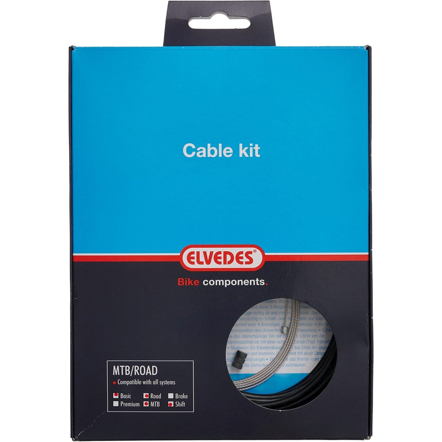 Elvedes Switch Cabel Kit Univ. Negro 2021040