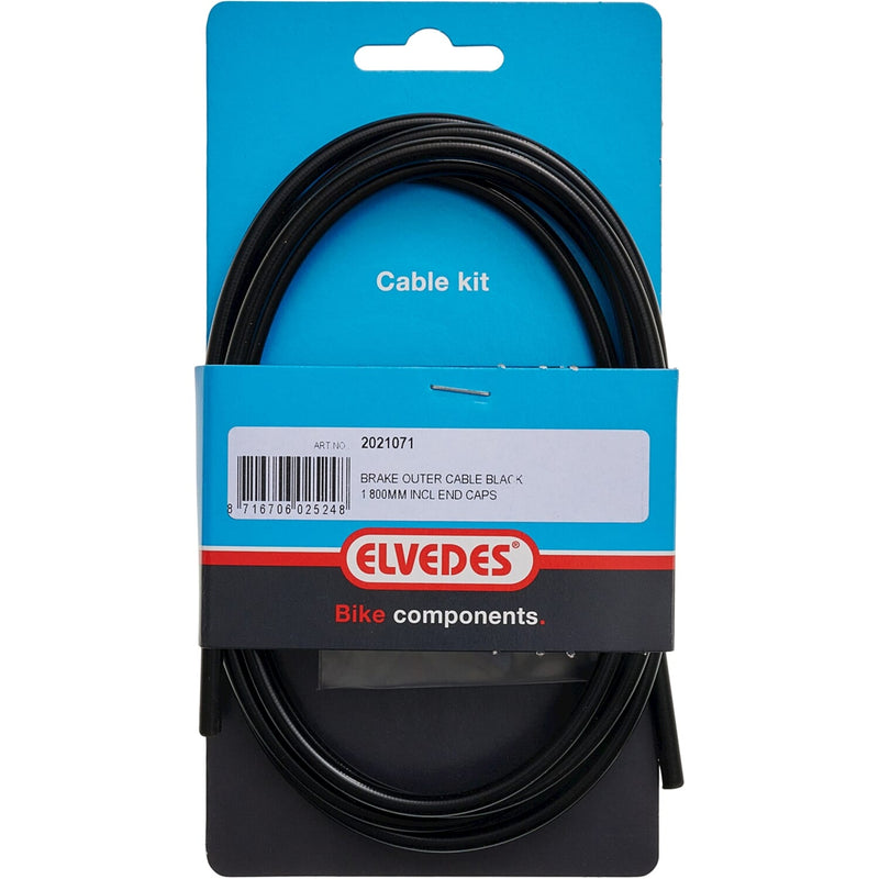 Elvedes Rem Outder Cable 1,8 m nero +2 Ferruessen 2021071