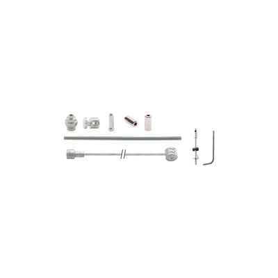 Kit cavo freno a tamburo Elvedes 1700mm 2250mm acciaio inox - argento (su scheda)