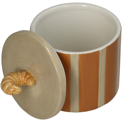 Kersten voorraadpot croissant dolomite h14,3cm